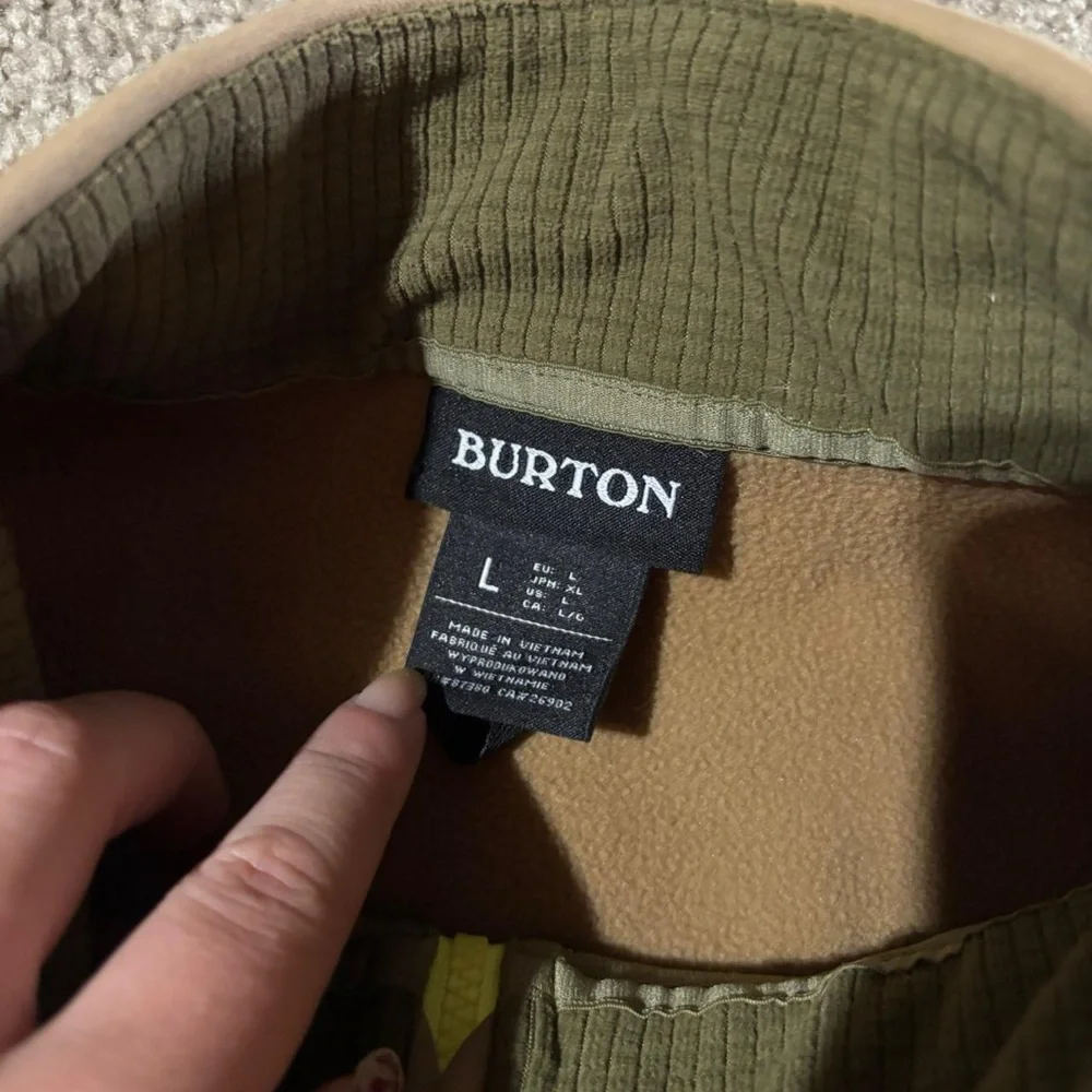 Burton Zip Up Sweatshirt